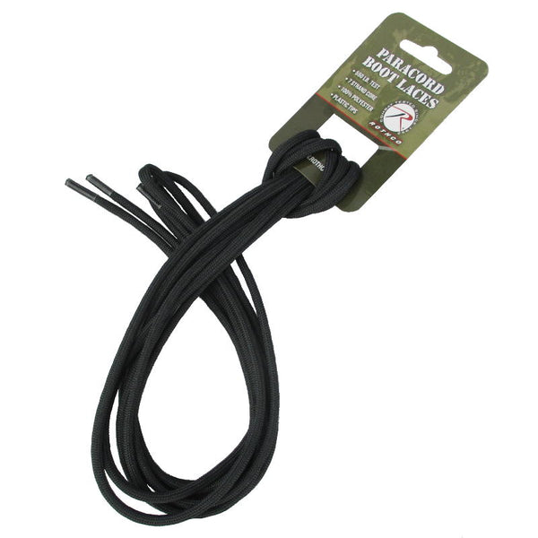 Paracord Boot Laces Black 182cm - Rothco - Boot Laces