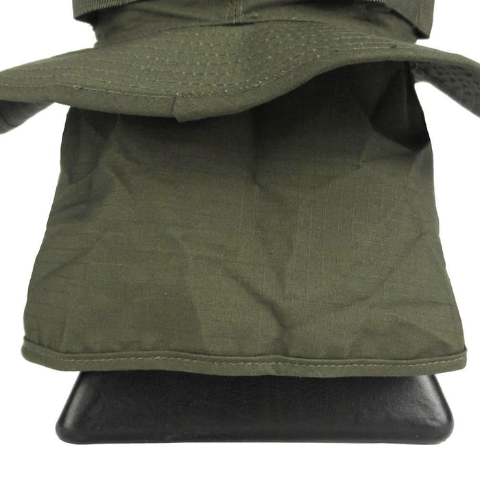 Olive Drab Boonie Hat with Neck Flap - Mil-Tec - Boonies