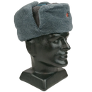 Soviet Ushanka With Badge - Russian Army Surplus - Hats