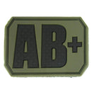 Rubber Blood Type Patch - Viper - Flags, Badges & Insignia