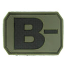 Rubber Blood Type Patch - Viper - Flags, Badges & Insignia