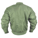 MA-1 Olive Drab Flight Jacket - Brass Zip - Mil-Tec - Flight Jackets