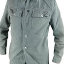 Swiss Denim Work Shirt - Grade 2 - Swedish Army Surplus - Service Shirts