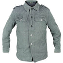 Swiss Denim Work Shirt - Grade 2 - Swedish Army Surplus - Service Shirts