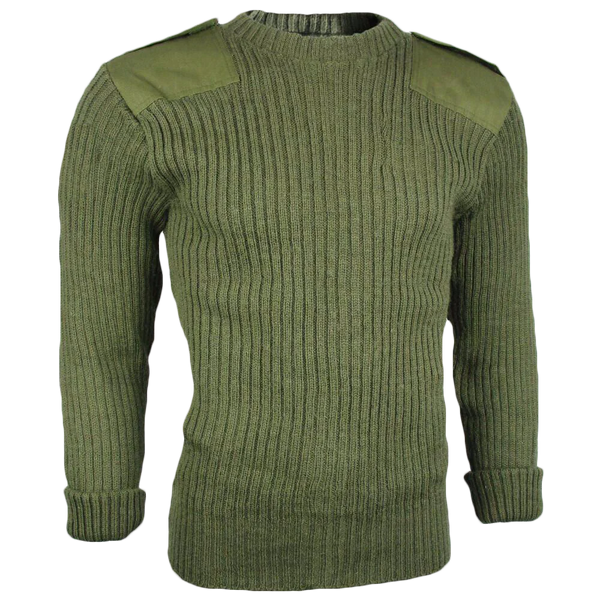 British Army Olive Drab Wool Jersey - British Army Surplus - Fleeces & Jerseys