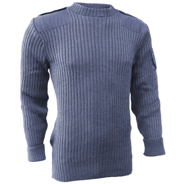 British RAF Blue Wool Jersey - British Army Surplus - Fleeces & Jerseys