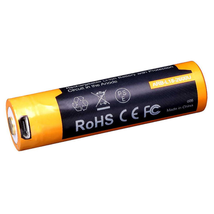 Fenix USB Rechargeable Battery - 2600mAh - Fenix - Batteries