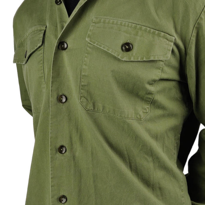 British Army Olive Drab Cotton Shirt - British Army Surplus - Service Shirts