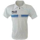 French Police Stretch Polo Shirt - White - French Police Surplus - Plain & Print T-Shirts