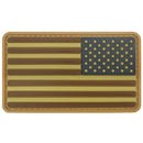 US Flag PVC Patch - Coyote - Unbranded - Flags, Badges & Insignia