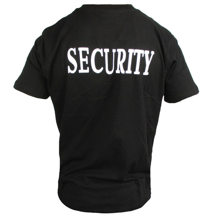 Black Security T-Shirt - Mil-Tec - Plain & Print T-Shirts