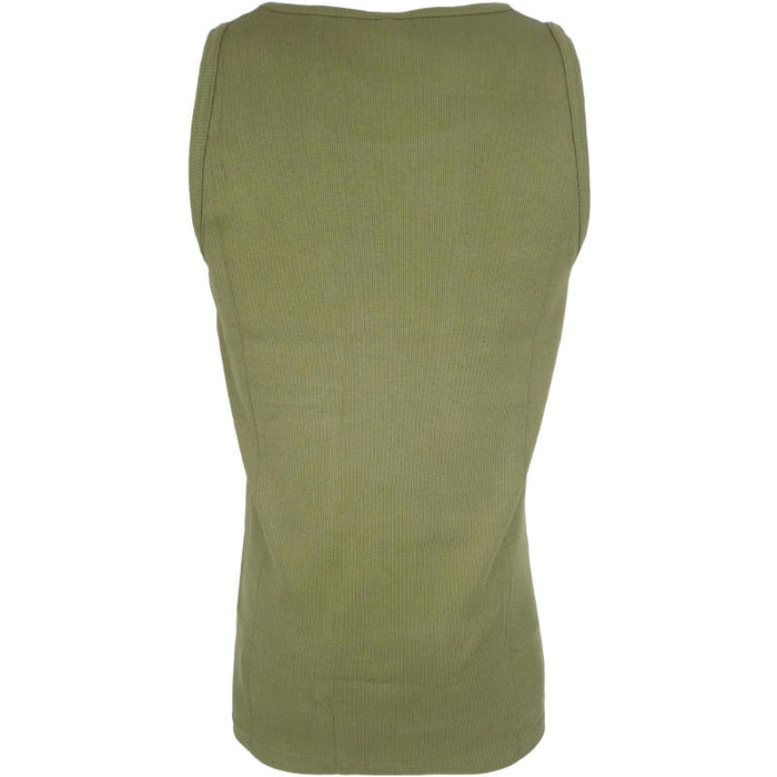Olive Drab Ribbed Tank Top - Mil-Tec - Singlets & Tank Tops